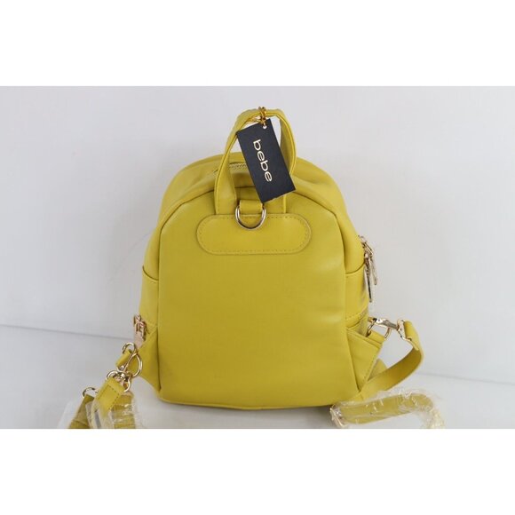 Deadstock Vintage Y2K Bebe Los Angeles Babydoll Faux Leather Mini Backpack Bag